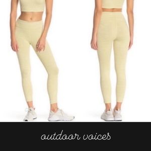 Outdoor Voices TechSweat Flex Leggings in  Yellow 23” Inseam • M